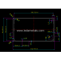 Black Square Electronics Box Aluminum Extrusion Heatsink